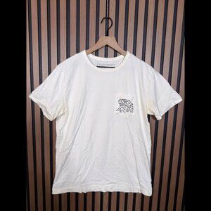 Rogue Territory T Shirt Medium Mens White Pocket Tee Short Sleeve Graphic